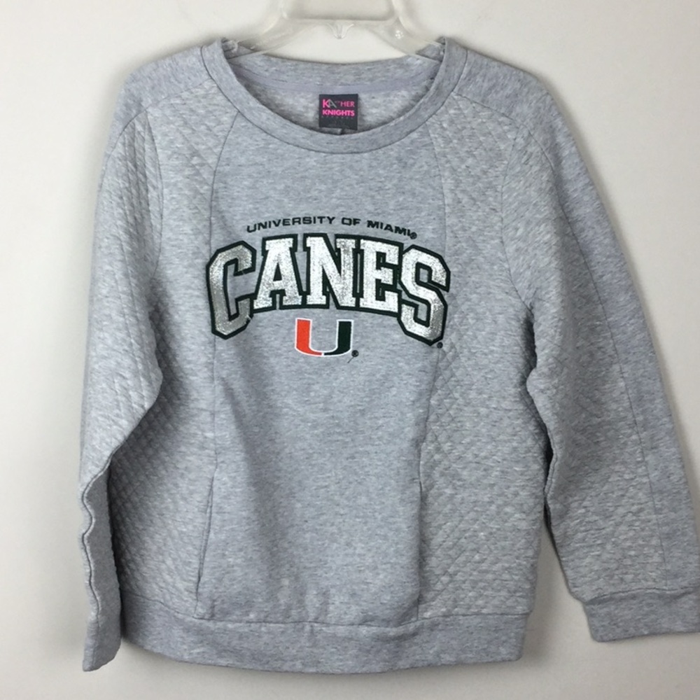 Like New, University of Miami Gray Pullover